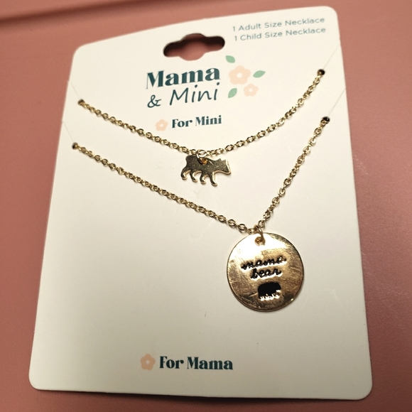 Mama and mini mama bear and baby bear necklaces - Picture 1 of 4